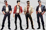 Rockabilly Men Bundle of 33, a Graphic by Jay Major Designs (Thumbnail 2 of 11)