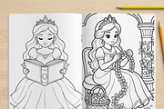 Magical Princess Coloring Book Vol36, a Person Illustration by ikarifq shop (Thumbnail 3 of 7)
