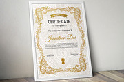 Certificate Word | PSD | AI, a Stationery Template by Curve Design (Thumbnail 4 of 6)