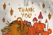 Autumn - seamless pattern & clipart, a Seasonal Illustration by Liiafis (Thumbnail 13 of 13)