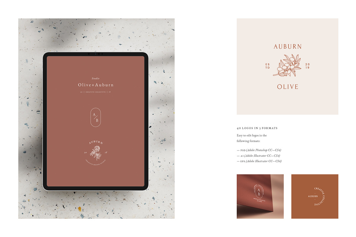 Auburn Logo Kit, a Branding & Logo Template by Studio Standard (Photo 4 of 12)