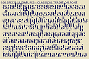 Classical Tradition - Geometric Font, a Serif Font by 177Studio (Thumbnail 8 of 8)