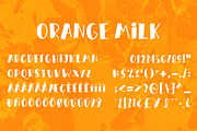 Orange Milk - Simple & Playful Font, a Sans Serif Font by Almarkhatype (Thumbnail 9 of 10)