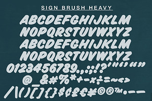 Sign Brush Heavy Display Type