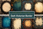 Dark Victorian Border, a Background Graphic by Printable Treasure (Thumbnail 1 of 10)