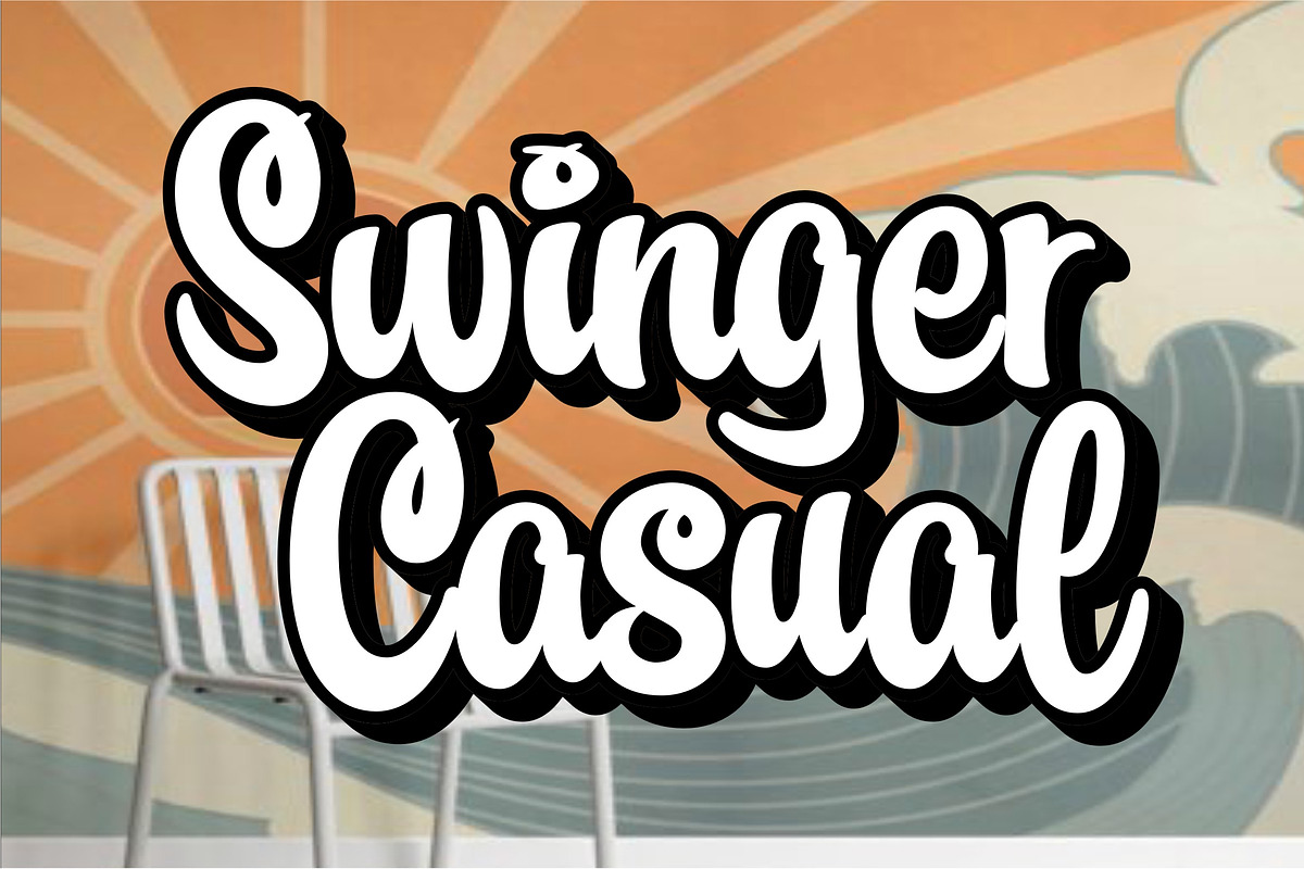 Swinger Casual, a Font by Art And Sign Unlimited (Photo 1 of 3)