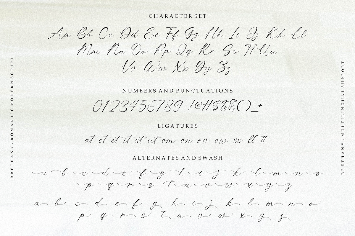 Brethany – Romantic Script Font, a Script Font by figuree studio (Photo 5 of 10)