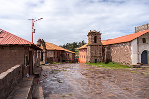 Traditional village on Taquile Island, Lake Titicaca, Peru, an Architecture Photo by GoodGoods