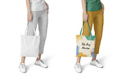 Tote Bag Mockup Set, a Product Mockup by Designbuys (Thumbnail 6 of 7)