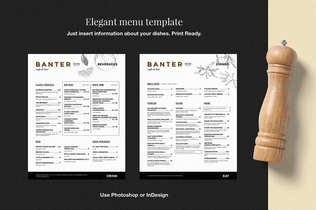 Restaurant Menu, a Flyer Template by BigWeek (Photo 2 of 4)