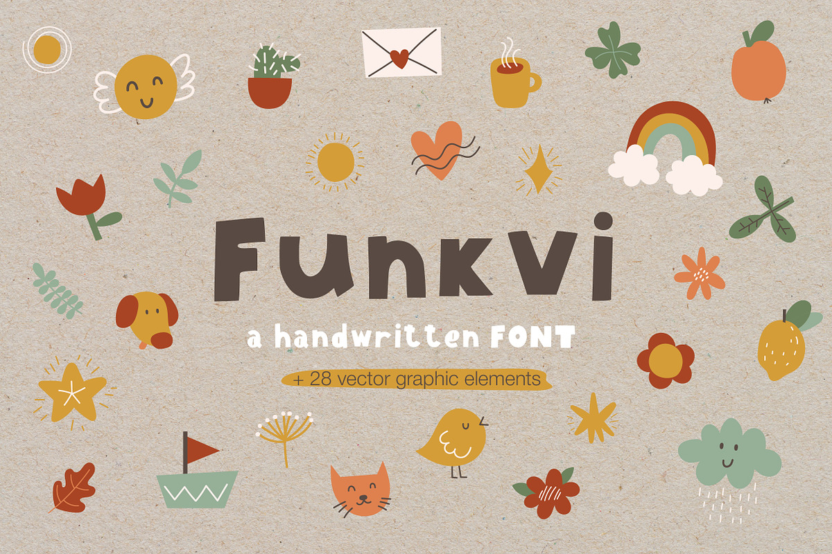 Funkvi handwritten FONT, a Blackletter Font by KVIO (Photo 1 of 8)