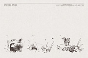 Vintage Nature Landscape Collection, a Seasonal Illustration by TheMountBirdStudio (Thumbnail 13 of 17)