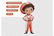 Watercolor Little Racer Clipart, an Illustration by TatiMockup (Thumbnail 4 of 4)