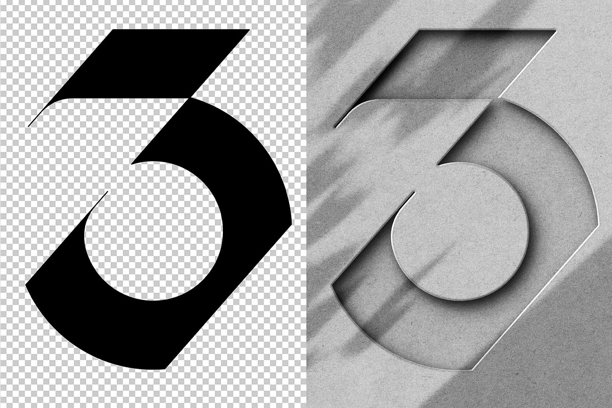 Grey Cutout Paper Logo Mockup, a Mockup by Design Squad (Photo 3 of 4)