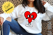 Retro Funny Red Hearts Clipart, a Graphic by Mrs. Creative Creations (Thumbnail 3 of 5)