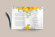 8 Page Yellow Rose Funeral Program, a Brochure Template by SmmrDesign (Thumbnail 2 of 6)