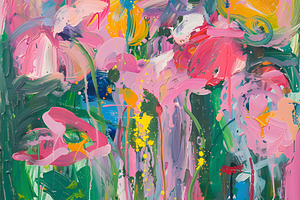 Vibrant Abstract Painting, an Abstract Photo by Hamza067