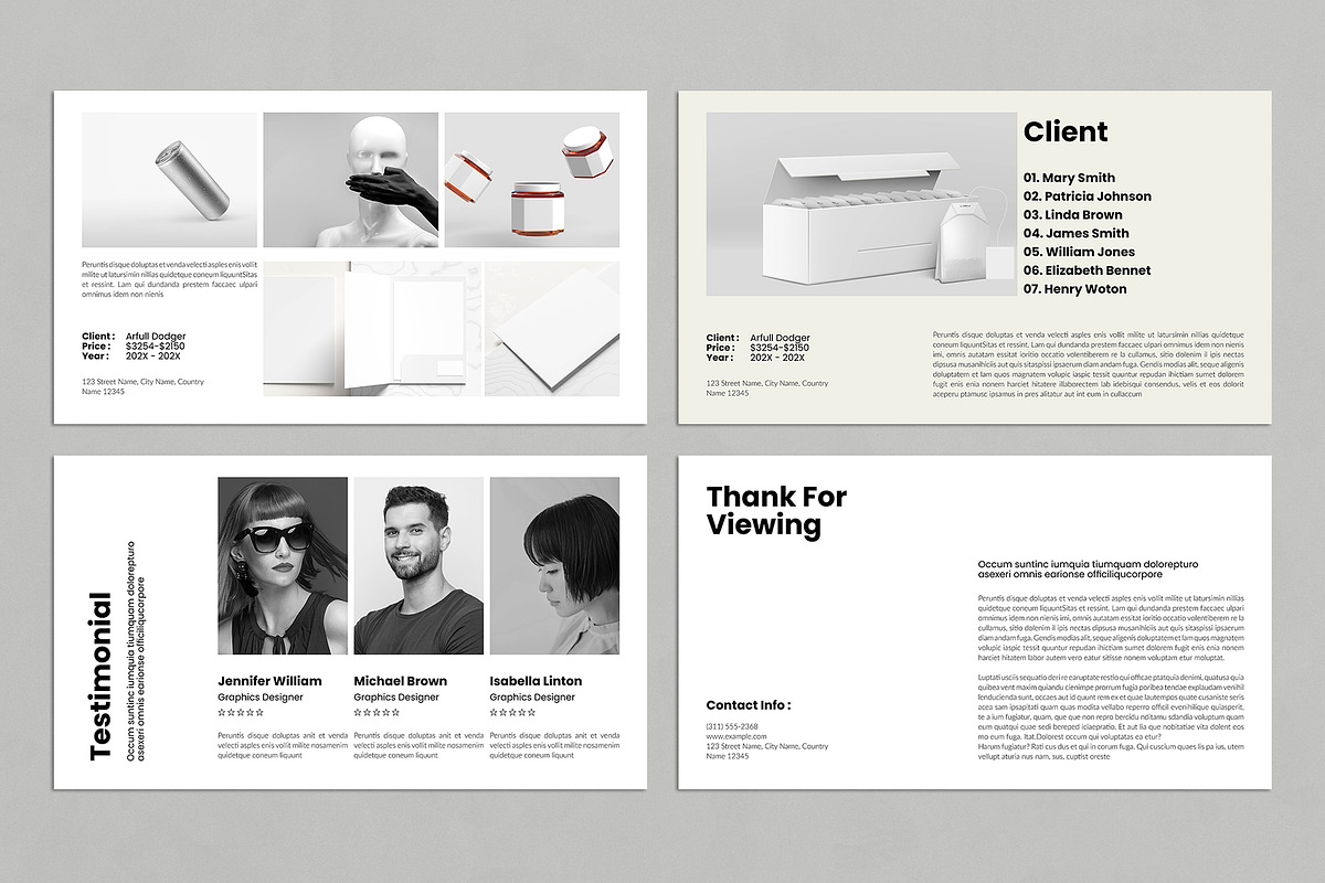 Portfolio Presentation Template preview 6