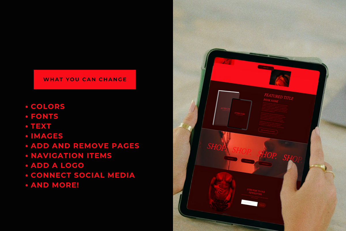 Squarespace Author Website Template, a Squarespace Template by Billie Grace Studio (Photo 5 of 8)