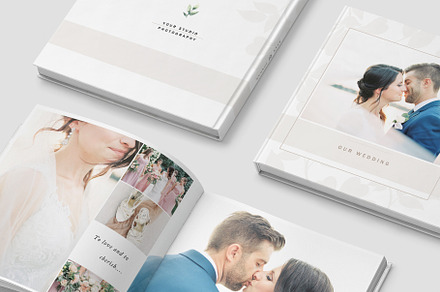 Wedding Photo Album Template, a Magazine Template by By Stephanie Design