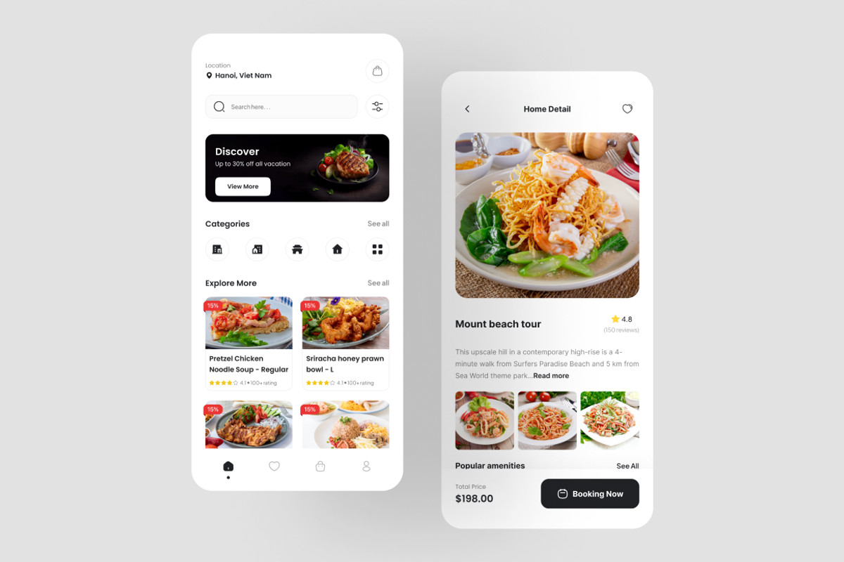 Aero - Food Deliver App UI Kit, an UI Kit Template by iDoodle Studio (Photo 2 of 4)