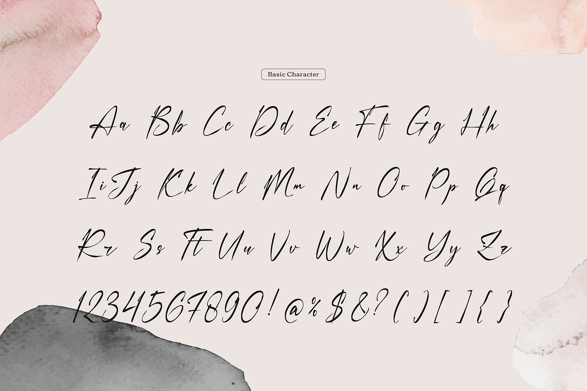 Faduga Elistonia Handwritten Script, a Script Font by gracetype_studio (Photo 10 of 12)
