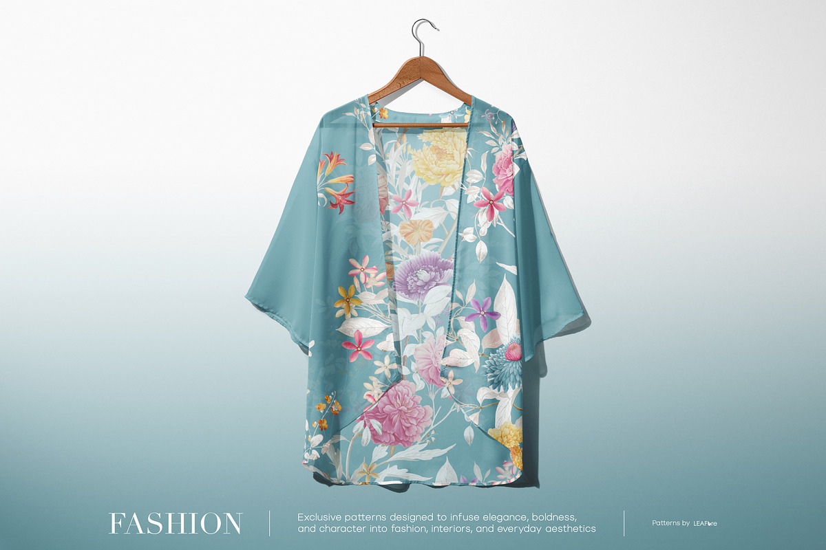 Silk Petals Floral Seamless Patterns, a Pattern Graphic by LEAFure (Photo 7 of 10)