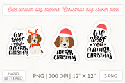 Cute dog stickers. Puppy Christmas, an Object Graphic by Let's Art (Thumbnail 3 of 24)