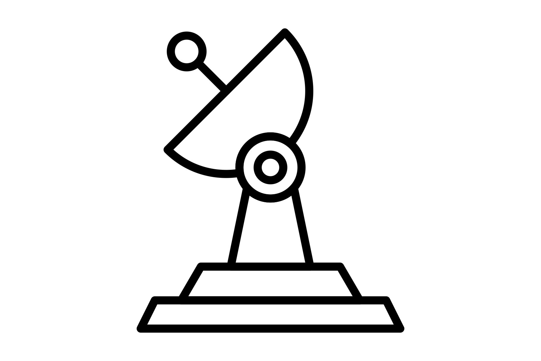 Radar Line Icon, an Icon by Pexelpy