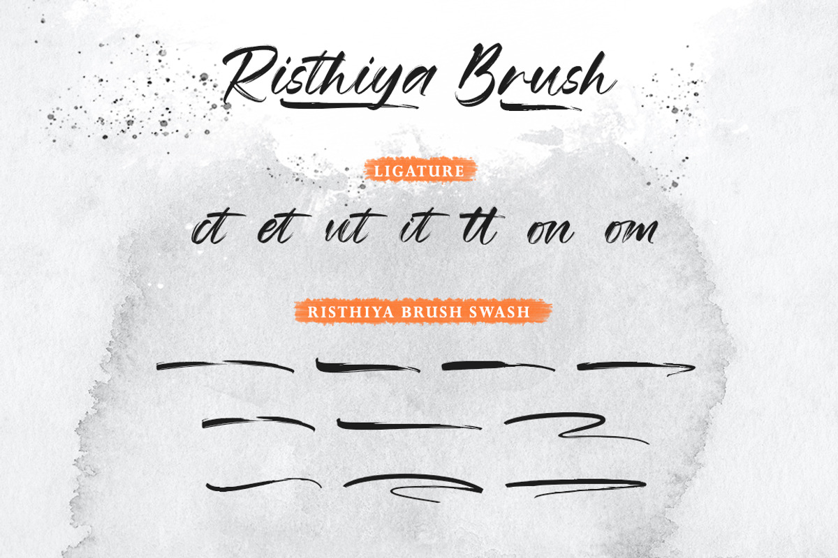 Risthiya Brush, a Handwritten Font by Gatype (Photo 5 of 6)