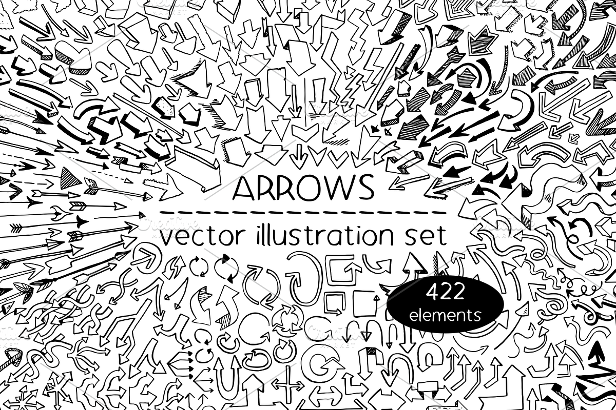 Arrows - vector illustration set, a Work Illustration by Renée from Studio neetje (Photo 1 of 4)