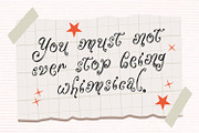 Rolling Scribless Curly Scribble, a Handwritten Font by Haps Space (Thumbnail 14 of 15)