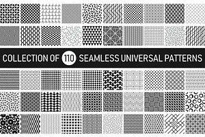 B&W seamless geometric patterns, a Pattern Graphic by ExpressShop
