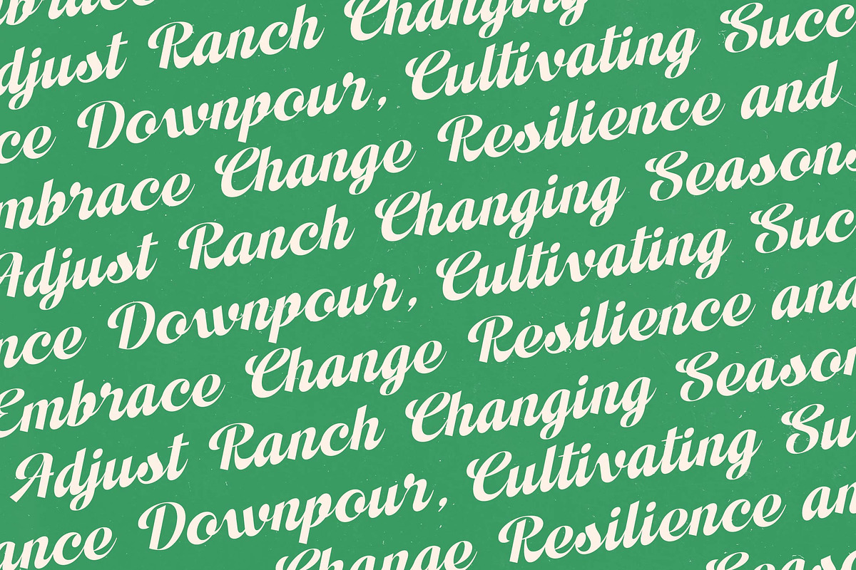 Adjust Ranch Retro Script Logo, a Script Font by timelesstype.co (Photo 12 of 20)