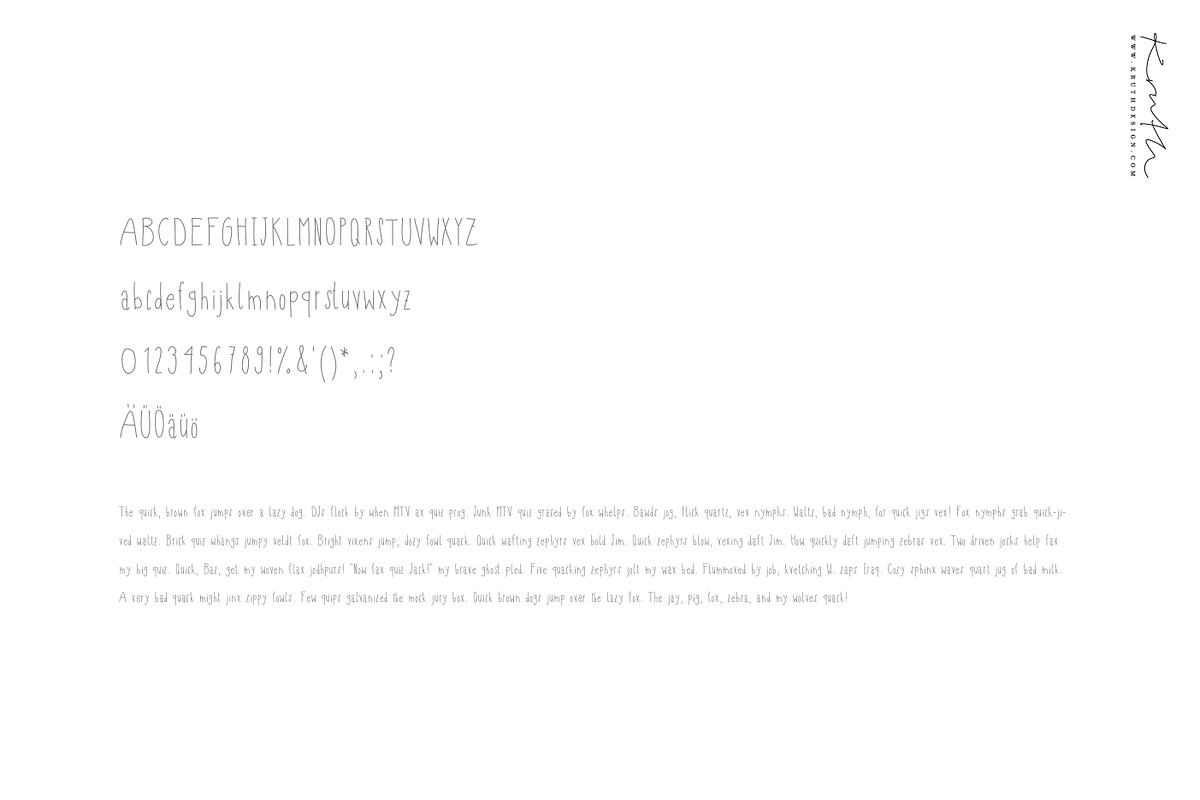 The Xmas Font / handwritten serif, a Sans Serif Font by KruthDesign (Photo 2 of 8)