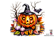 10 PNG Spooky Halloween Skull, a Graphic by Clipart Bloom (Thumbnail 4 of 11)
