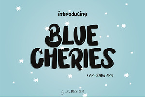 Blue Cheries - Fun Display Font