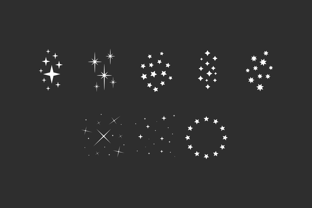 Stars & Sparkles Procreate Stamps, a Brush Add-On by aivos (Photo 5 of 8)