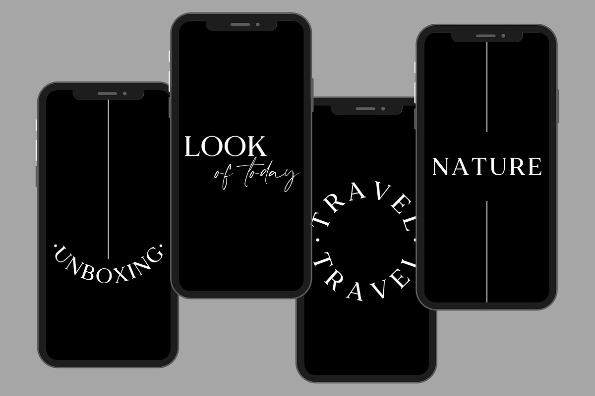 Black Instagram Highlight Covers, a Social Media Template by Boltik Studio (Photo 5 of 7)