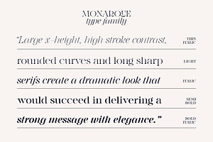 Monarque - Classy Serif Type Family