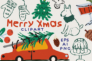 Merry Christmas clipart