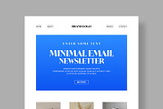 Clean and Minimal Email Newsletter, an UI Kit Template by MightyDesign (Thumbnail 2 of 9)