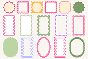 Scallop Wavy Frame Vector Bundle, a Decorative Illustration by Kusumaillustration (Thumbnail 10 of 15)