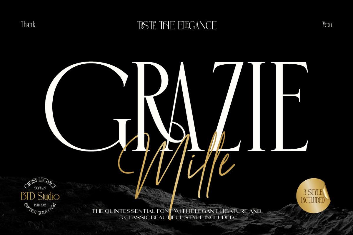 Sophan Elegant, a Serif Font by Burntilldead (Photo 12 of 12)