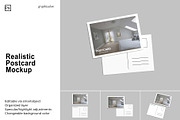 Postcard Mockup, a Card Template by Graphiculon (Thumbnail 1 of 11)