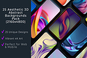 25 Aesthetic 3D Abstract Backgrounds, a Wallpaper Graphic by BazziBa♥ (Thumbnail 1 of 8)