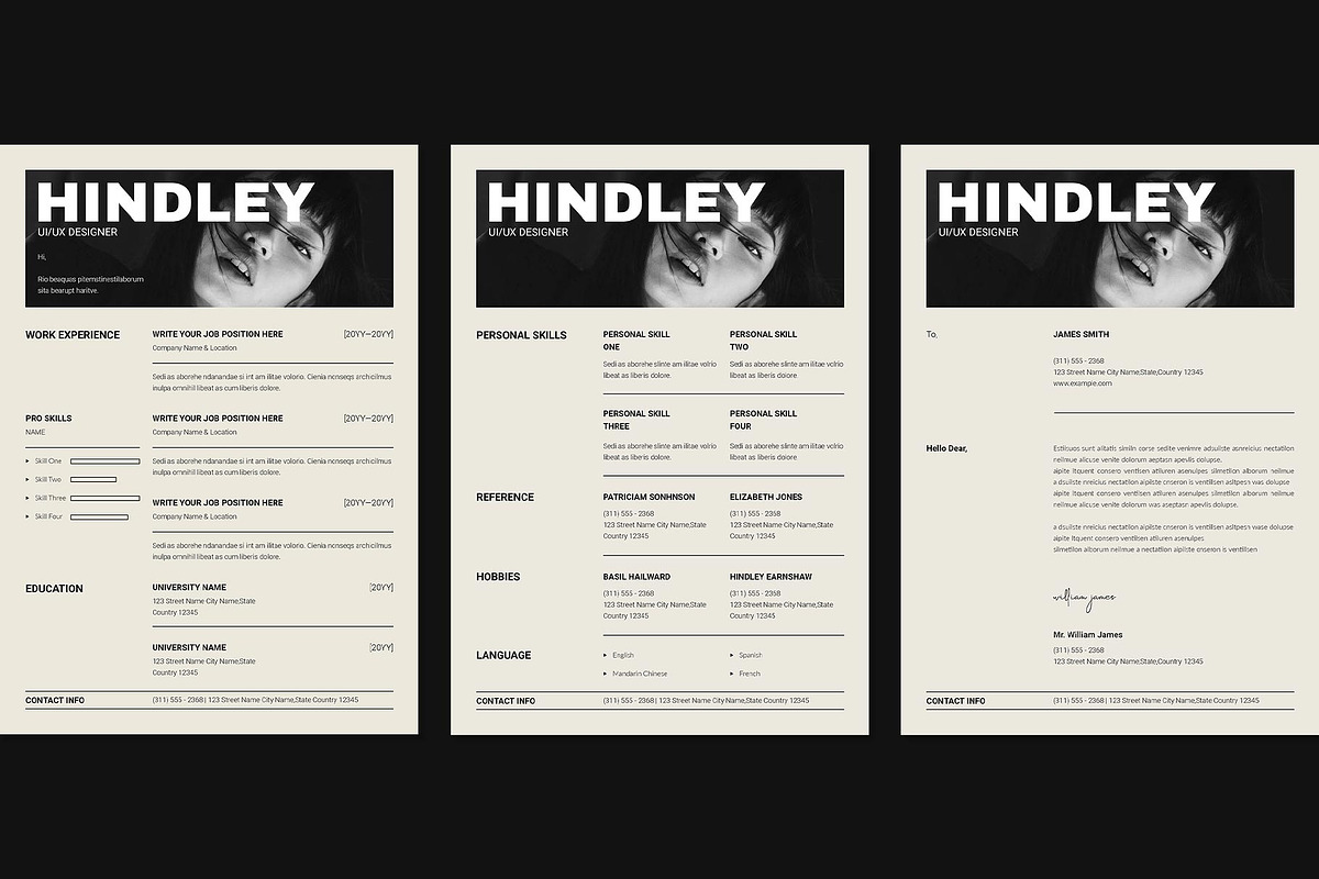 Resume CV Template | Canva, a Resume Template by ElvinPrint (Photo 6 of 6)
