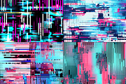20 Seamless Digital Glitch Patterns, a Pattern Graphic by Nordic Design (Thumbnail 8 of 9)
