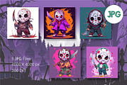 Cartoon Horror Halloween Guys 04., a Decorative Illustration by KENO Mascots (Thumbnail 3 of 10)