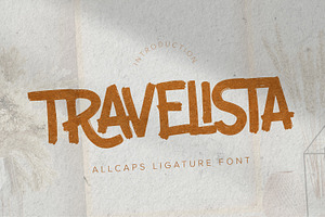 Travelista - All Caps Ligature Font